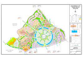 Map showing Blue World City's strategic location