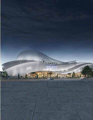 The grand cricket stadium in Sports Valley
